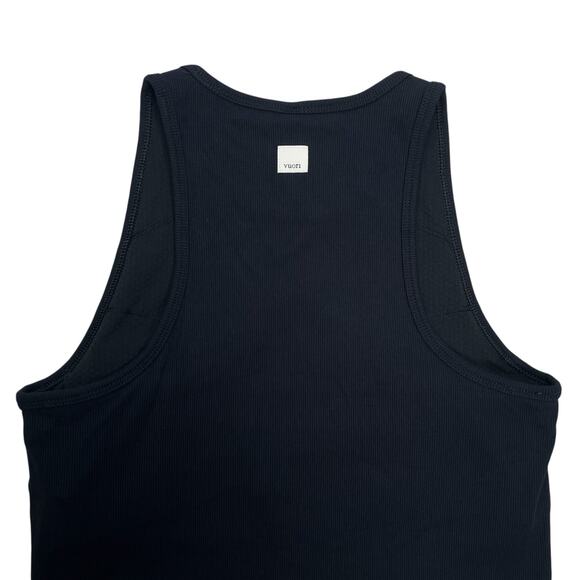 VUORI Womens Medium Pose Plyo Ribbed Black Tank - Picture 5 of 8